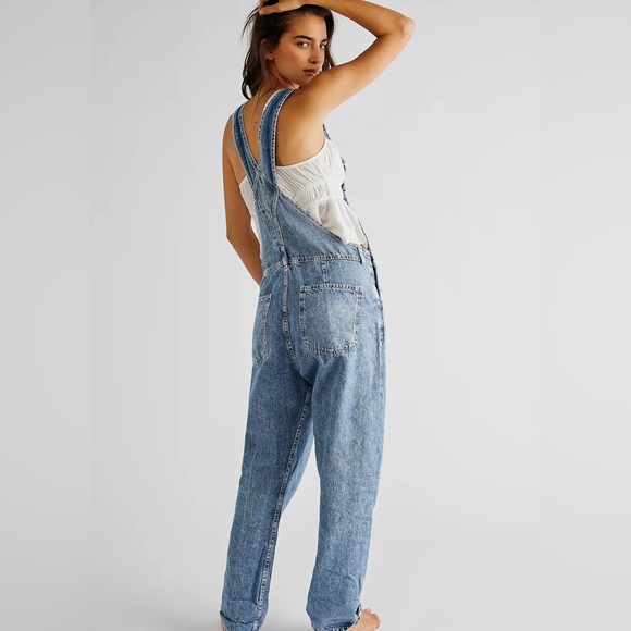We The Free Ziggy Denim Overall in Powder Blue size XL - Picture 6 of 11